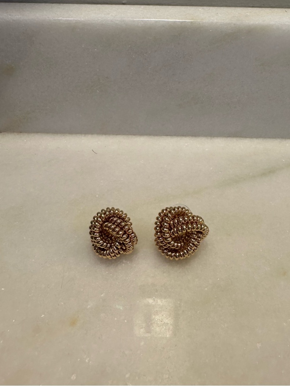 House of Harlow Gold Knot Stud Earrings